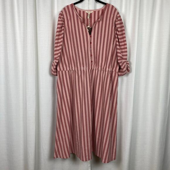 Matilda Jane Red&Pink Stripe McIntosh Midi Dress Sz.XXL NWT - Picture 5 of 16